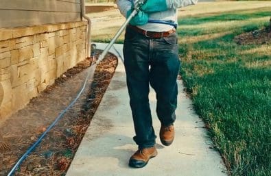 Warne Green Force spraying home for pest control Warne Green Force spraying home for pest control